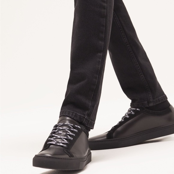 The Kooples Black Leather Unisex Sneakers. Size 37. NWT! - Picture 5 of 9